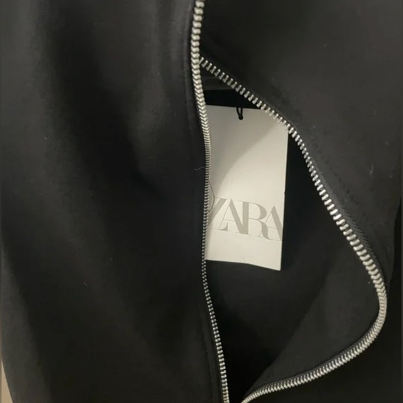 Zara ZARA FITTED TOP WITH ZIPPER. Black. Size XS. New with Tags. - Picture 5 of 7